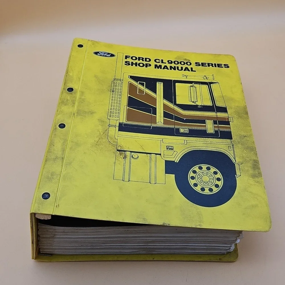 Vintage Ford CL9000 Series Shop Manual Binder Semi Trucks